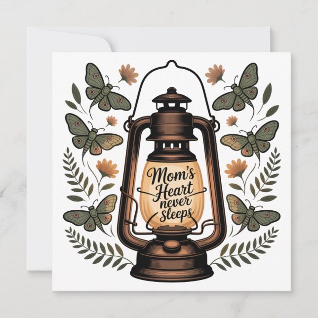 Mom’s Heart Never Sleeps Inbjudningar (Framsida)