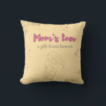 Mom’s Love, a Gift from Heaven Kudde<br><div class="desc">This cozy pillow serves as a daily reminder of mom’s love, a gift from heaven that warms hearts. A perfect addition to any home decor. (Este acogedor cojín sirve como un recordatorio diario del amor de mamá, un regalo del cielo que calienta corazones. Una adición perfecta para cualquier decoración del...</div>
