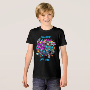 Mom & Son Graffiti Street: Tri-Blend T-Shirt blir