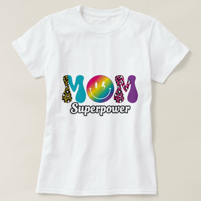 Mom Superpower Graphic Women’s Tri-Blend T-Shirt  (Design framsida)