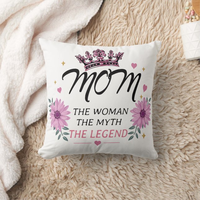Mom The Legend Mother's Day Gift Kudde (Filt)