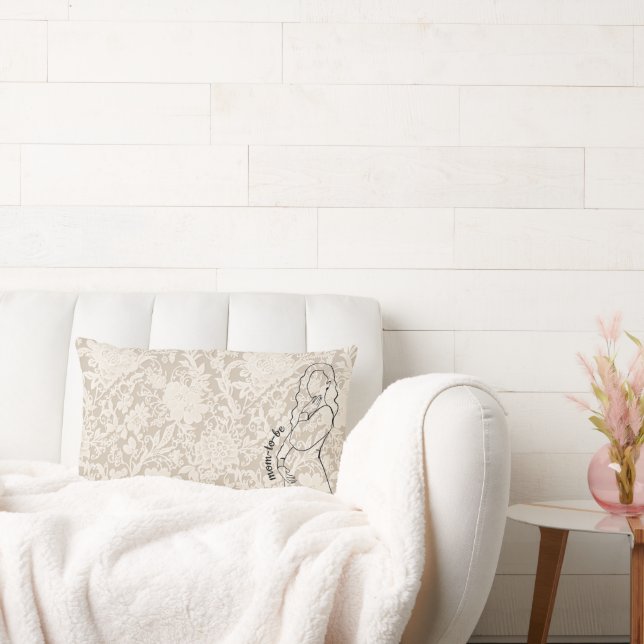 Mom-to-be Faux Lace Lumbarkudde (Soffa)