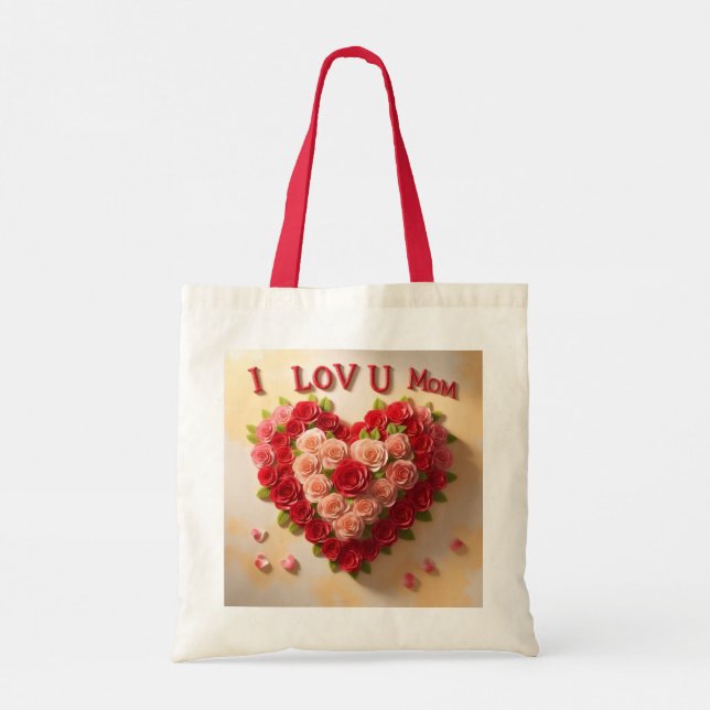 Mom Tote Bag Tygkasse (Baksida)