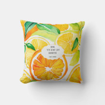 Mom You Make Life Brighter – Citrus Throw Pillow