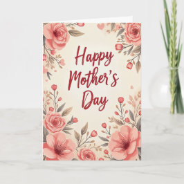 Mom, You Mean the World Mother's Day Card Kort