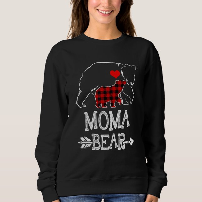 Moma Bear Buffalo Play-julfamiljen Pajama T Shirt (Framsida)