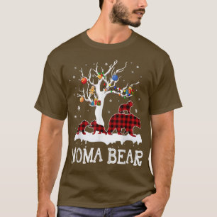 Moma Bear jul jul Pajama Red Play Buffalo Famil T Shirt
