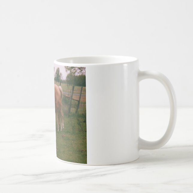 Moma häst och bebishäst kaffemugg (Höger)