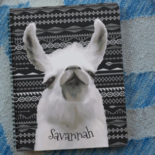 Moma Llama Anteckningsbok Med Spiral