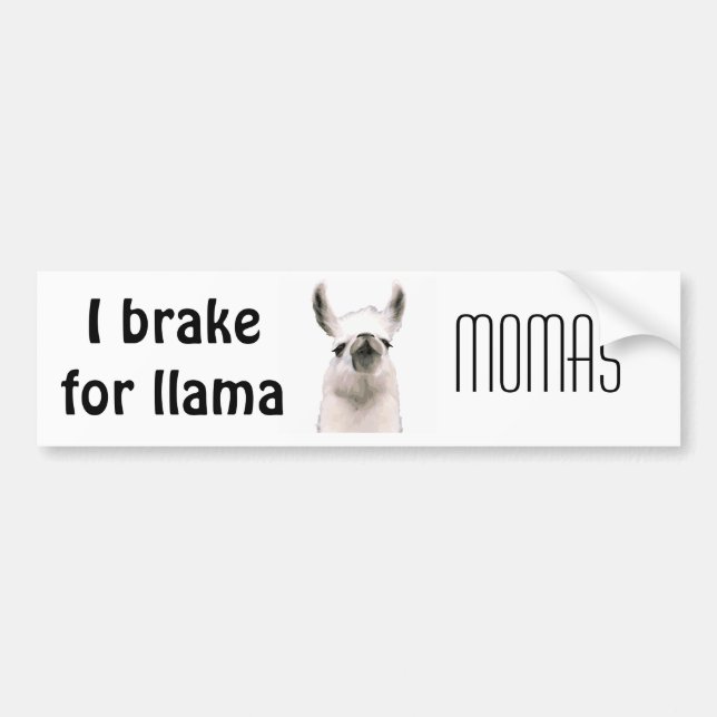 Moma Llama Bildekal (Framsidan)