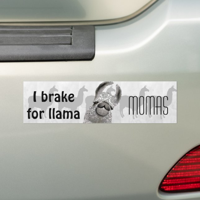 Moma Llama Menhdi Mönster Bildekal (På Bil)