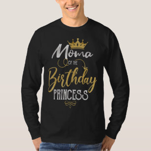 Moma of the Birthday Princess Födelsedagsfest Moth T Shirt