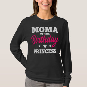 Moma of the Birthday Princess Party Bday Celebrati T Shirt