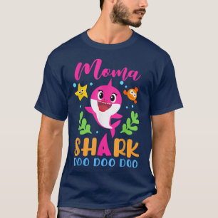 Moma SharkMoma Shark Älskare-familjen Mors dag T Shirt