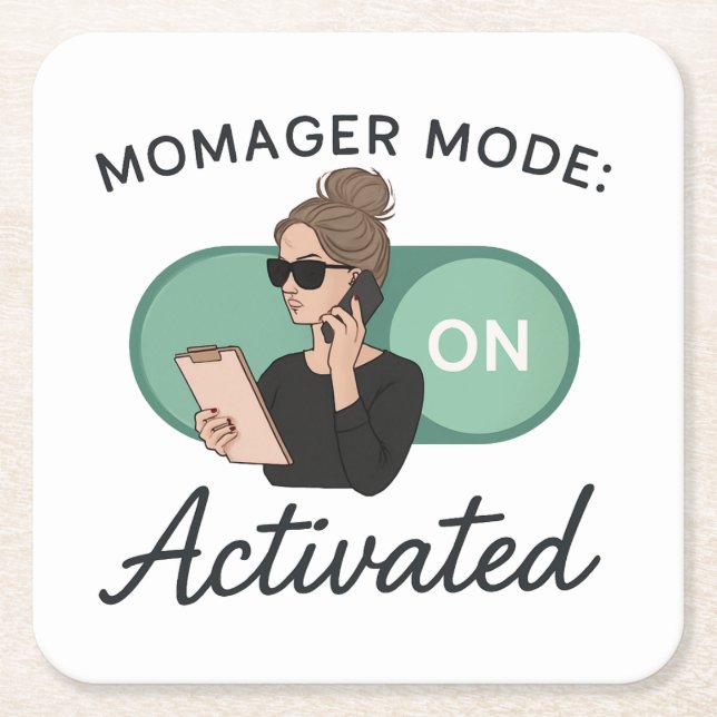 Momager-läge: Underlägg aktiverad ston Papper Kvadrat (Framsidan)