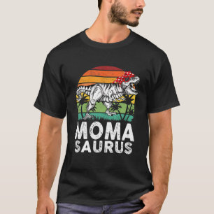 Momasaurus Funny T Rex Dinosaur Moma Saurus-familj Shirt