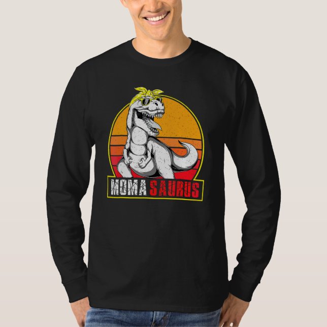 Momasaurus Rex Dinosaur Moma Saurus Family Matchin T Shirt (Framsida)