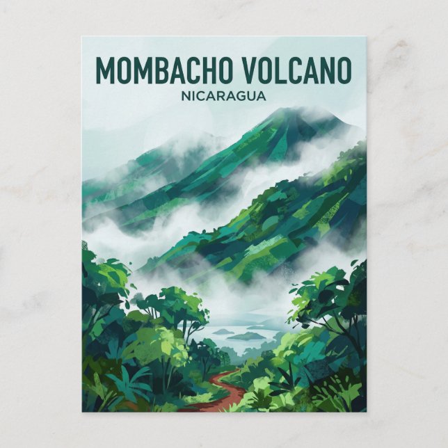Mombacho vulkan naturreservat Nicaragua Vykort (Framsida)