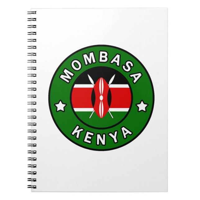 Mombasa Kenya Anteckningsbok (Framsidan)