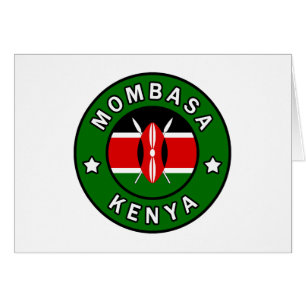 Mombasa Kenya Hälsningskort