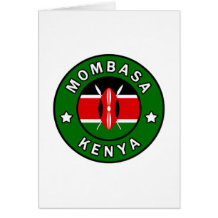 Mombasa Kenya Hälsningskort