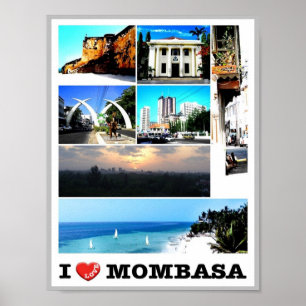 Mombasa - Kenya - I Kärlek - Poster