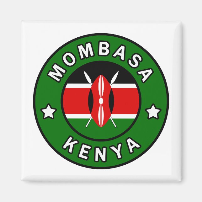 Mombasa Kenya Magnet (Framsidan)