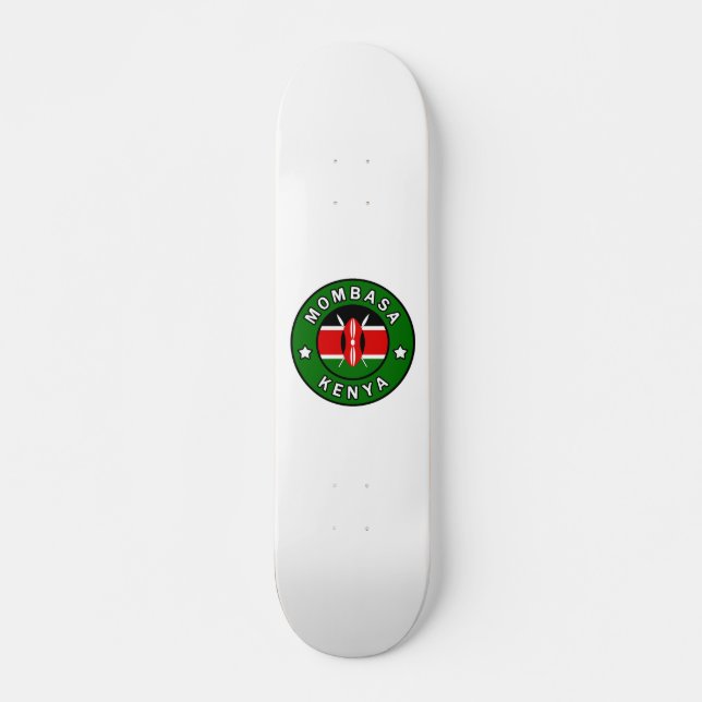 Mombasa Kenya Mini Skateboard Bräda 18,5 Cm (Framsida)