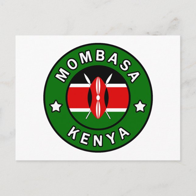 Mombasa Kenya Vykort (Framsida)