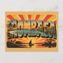 Mombasa kustrevs palm vintage reskonst