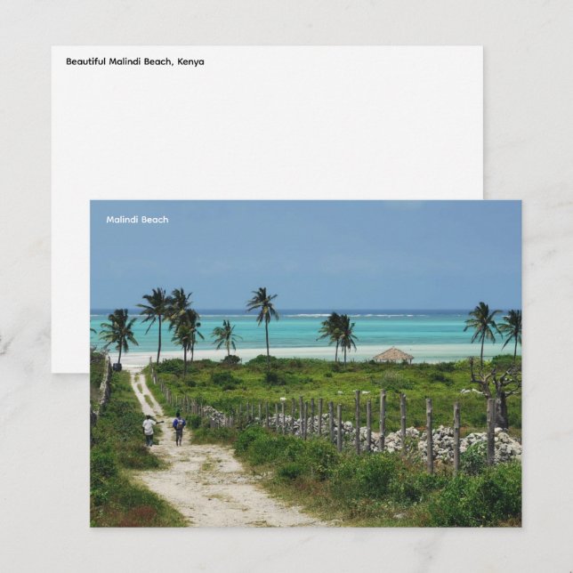 Mombasa-vykort Vykort (Fram/baksida)