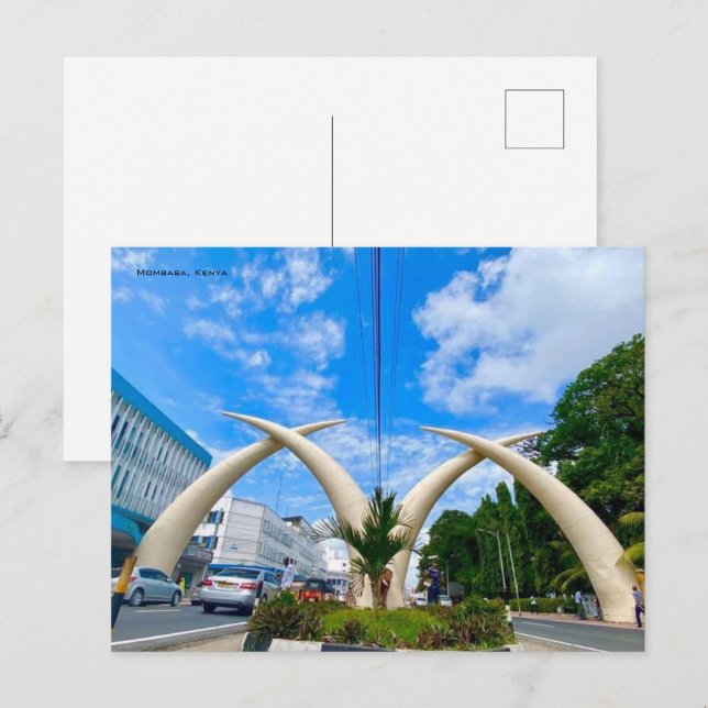 Mombasa-vykort Vykort (Fram/baksida)