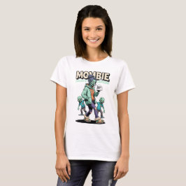 Mombie Drivs Av Koffein Rolig T-Shirt För Mammor