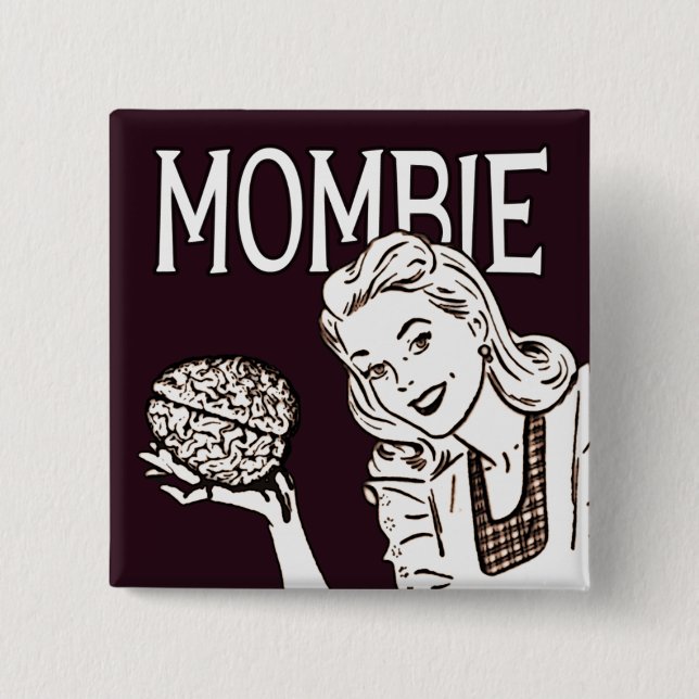 Mombie Retro Zombie Knapp (Framsida)