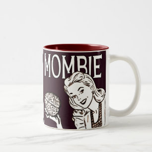 Mombie Retro Zombie Två-Tonad Mugg