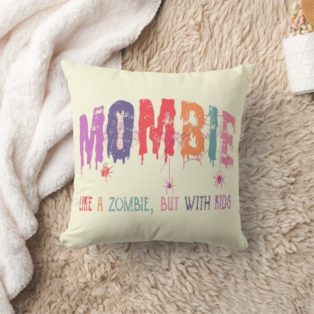 Mombie - som en Zombie, men med Kids Pillow Kudde (Filt)