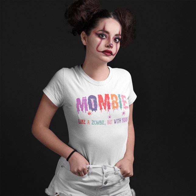 Mombie som Zombie, men med Kids Halloween Spider T Shirt (Skapare uppladdad)