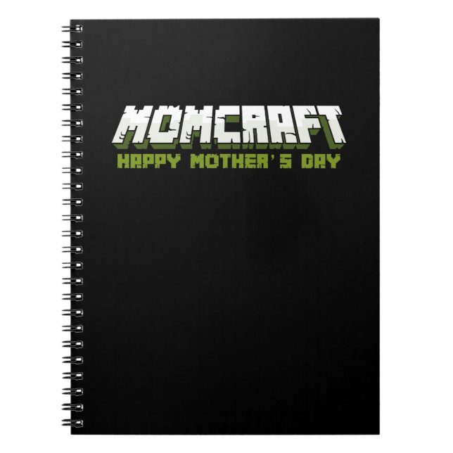 Momcraft Lycklig Mor Day Funny Gamer Mamma Anteckningsbok (Framsidan)