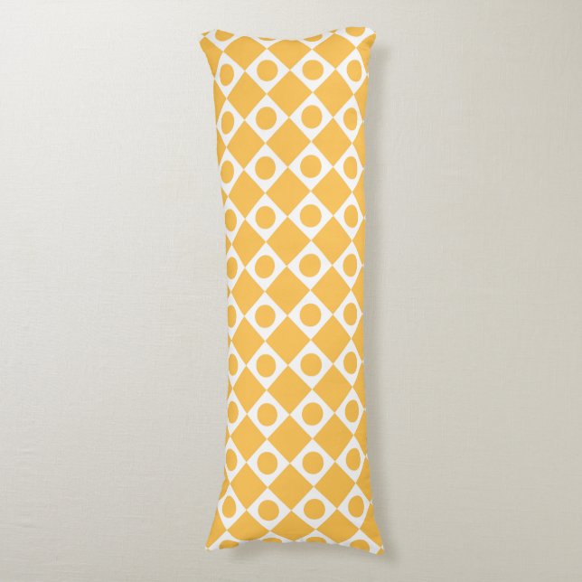 Momd Retro 60's Mustard Kroppskudde (Framsidan Vertikal)