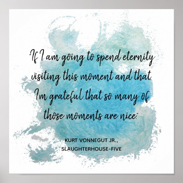 Moment citat Slakteri 5 Vonnegut Poster (Framsidan)