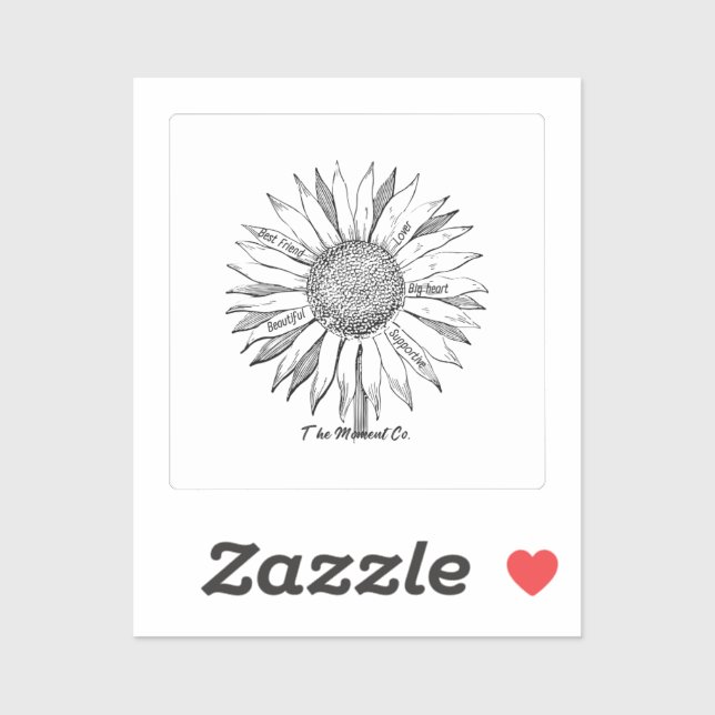 Moment Co. stöder Klistermärken (Ark)