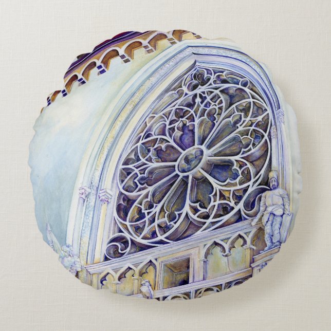 Moment i Budapest Rund Kudde (Framsidan)