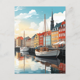 Moment i Köpenhamns hamn nummer 7 Helg Vykort