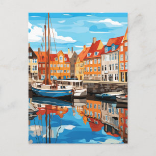 Moment i Köpenhamns hamn nummer 8 Helg Vykort
