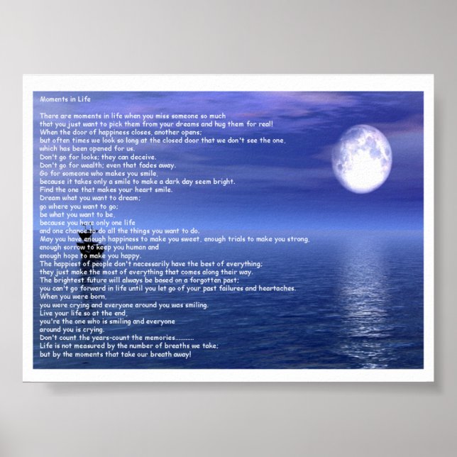 Moment i livet poster (Framsidan)