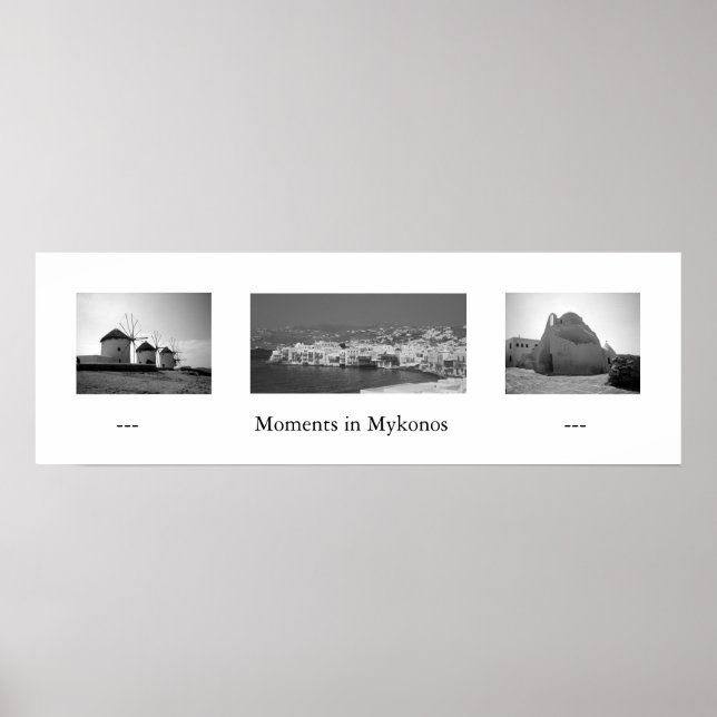 Moment i Mykonos Poster (Framsidan)