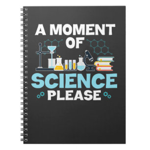 Moment of Science Funny Chemistry Scientist Teach Anteckningsbok