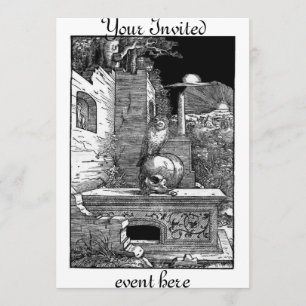 Momento Mori Cemetery-inbjudan Inbjudningar