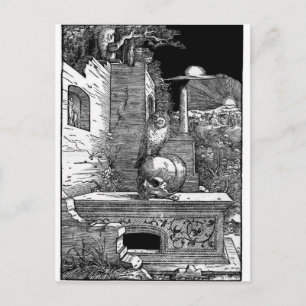 Momento Mori vintage vycard Vykort