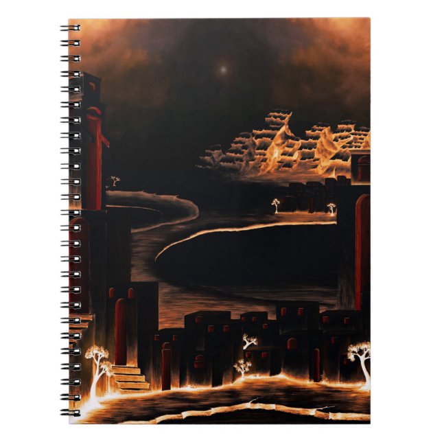 "Moments After" - mystisk kristallkonst. Anteckningsbok (Framsidan)